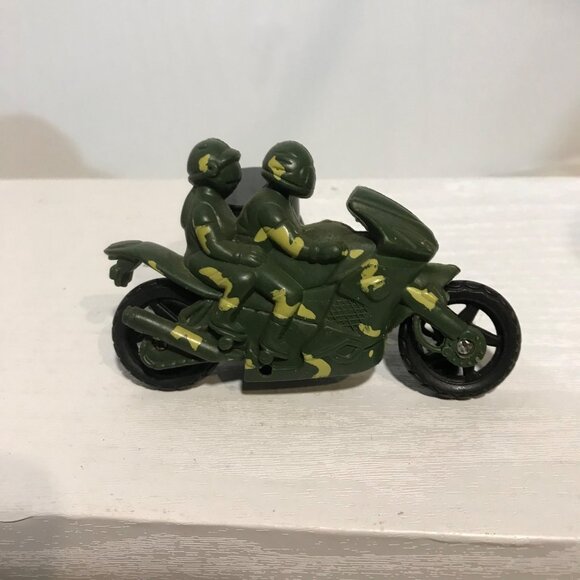 Vintage USA Military Toy Vehicles Set Of 3 Tank Motorcycle & Bus - Picture 14 of 16